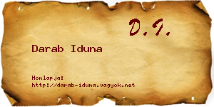 Darab Iduna névjegykártya